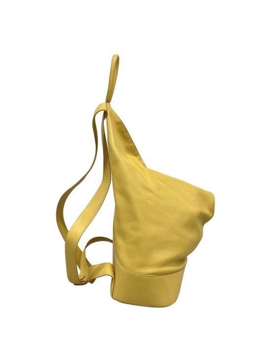 Loewe Sac Anton Backpack Yellow Leather main image 8
